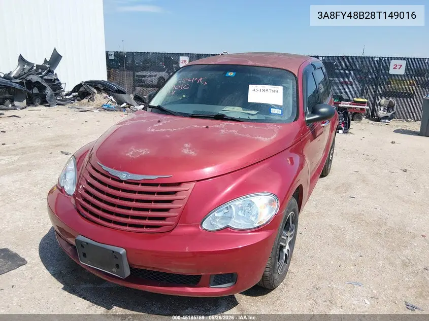 2008 Chrysler Pt Cruiser Lx VIN: 3A8FY48B28T149016 Lot: 45185789