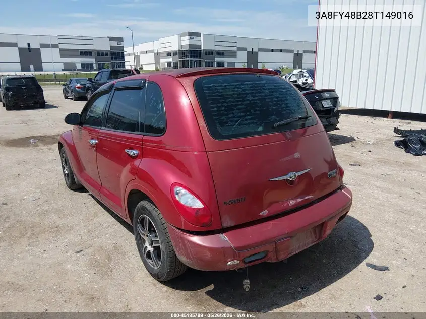 2008 Chrysler Pt Cruiser Lx VIN: 3A8FY48B28T149016 Lot: 45185789