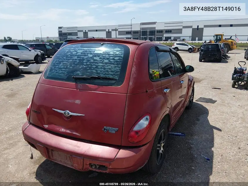 2008 Chrysler Pt Cruiser Lx VIN: 3A8FY48B28T149016 Lot: 45185789