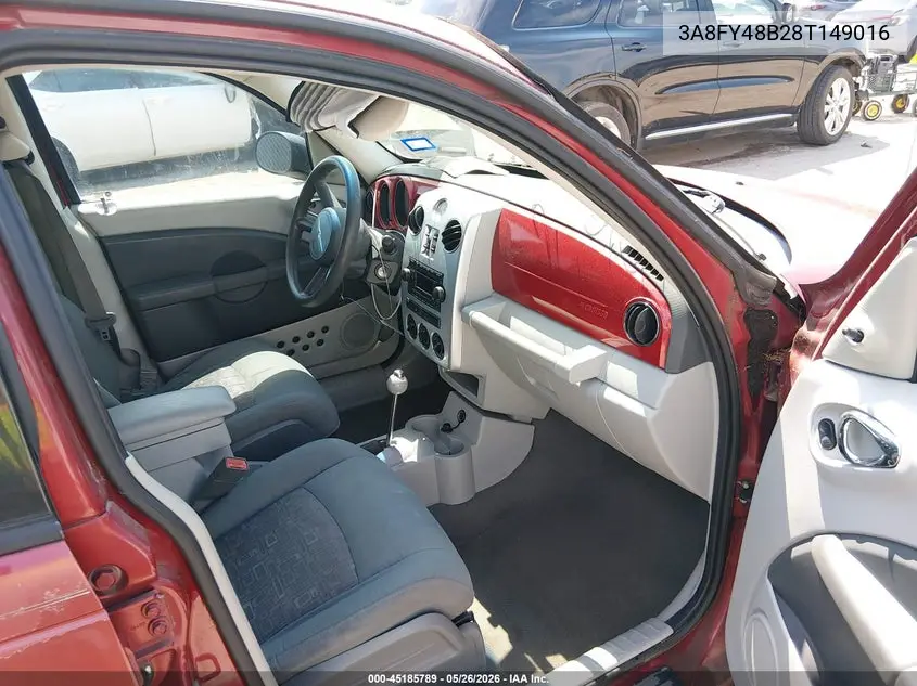 2008 Chrysler Pt Cruiser Lx VIN: 3A8FY48B28T149016 Lot: 45185789