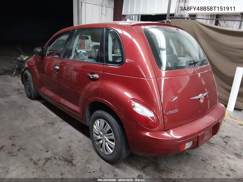 2008 Chrysler Pt Cruiser Lx VIN: 3A8FY48B58T151911 Lot: 45230386