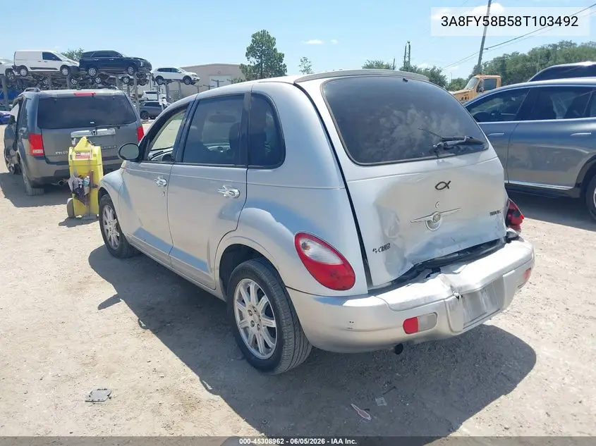 2008 Chrysler Pt Cruiser Touring VIN: 3A8FY58B58T103492 Lot: 45308962