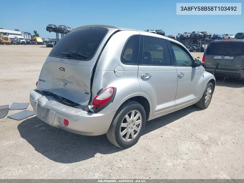 2008 Chrysler Pt Cruiser Touring VIN: 3A8FY58B58T103492 Lot: 45308962