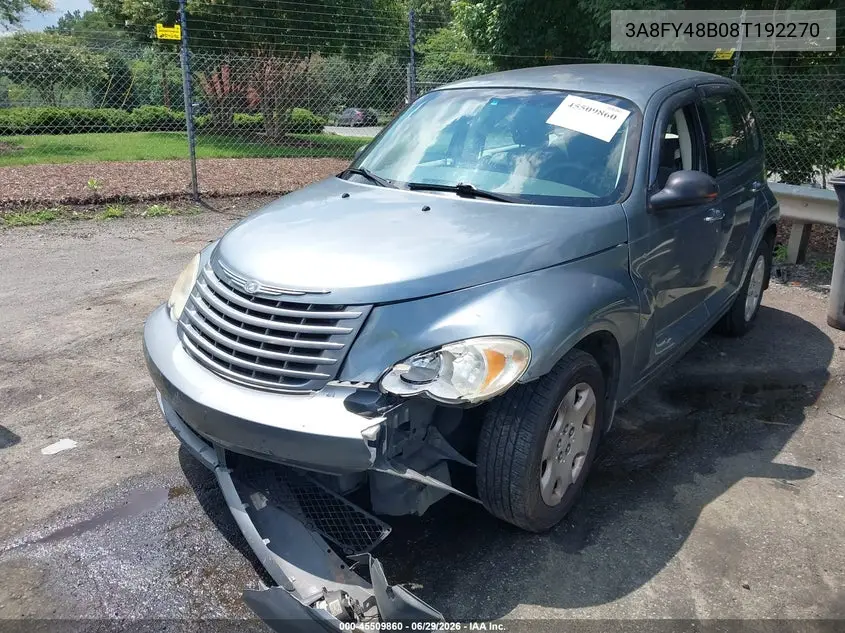 2008 Chrysler Pt Cruiser Lx VIN: 3A8FY48B08T192270 Lot: 45509860