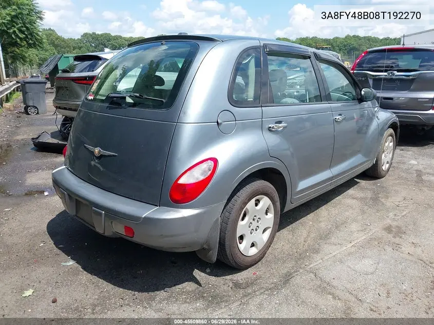 2008 Chrysler Pt Cruiser Lx VIN: 3A8FY48B08T192270 Lot: 45509860