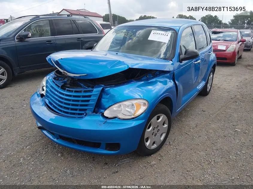 2008 Chrysler Pt Cruiser Lx VIN: 3A8FY48B28T153695 Lot: 45553524