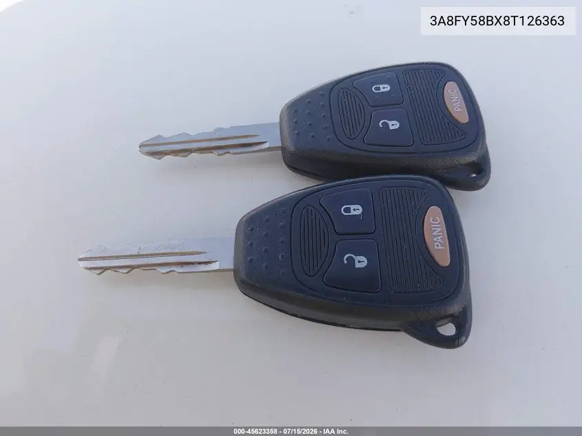 2008 Chrysler Pt Cruiser Touring VIN: 3A8FY58BX8T126363 Lot: 45623358
