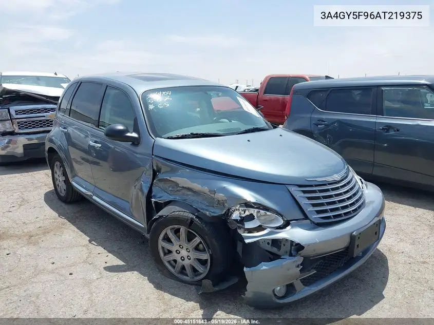2010 Chrysler Pt Cruiser Classic VIN: 3A4GY5F96AT219375 Lot: 45151643