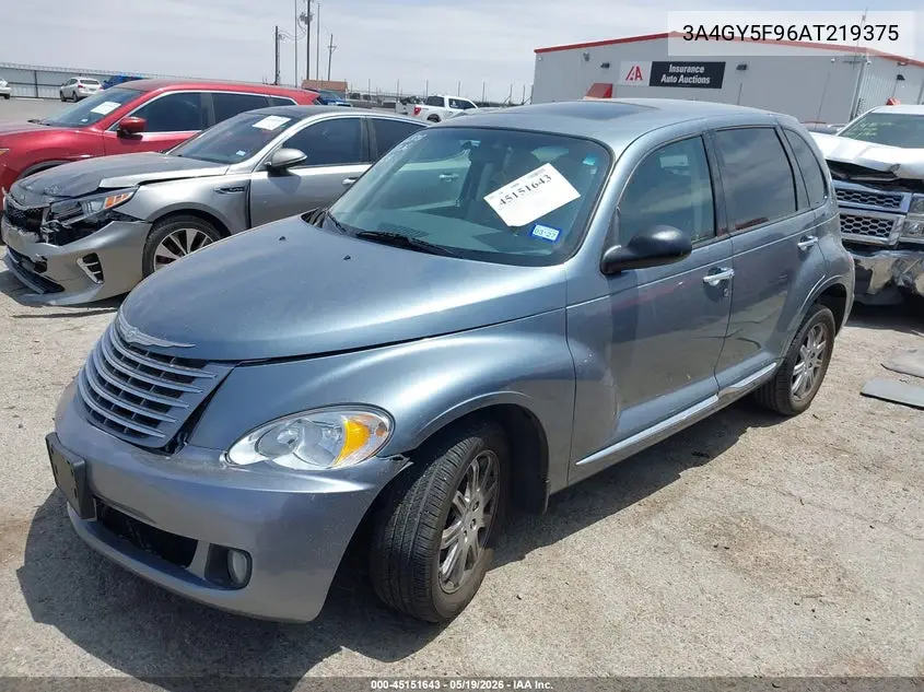 2010 Chrysler Pt Cruiser Classic VIN: 3A4GY5F96AT219375 Lot: 45151643