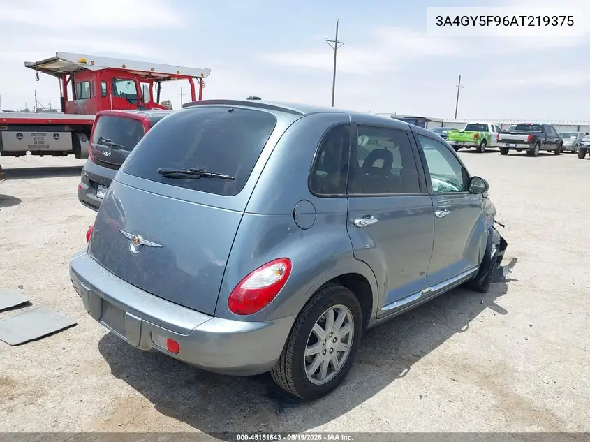 2010 Chrysler Pt Cruiser Classic VIN: 3A4GY5F96AT219375 Lot: 45151643