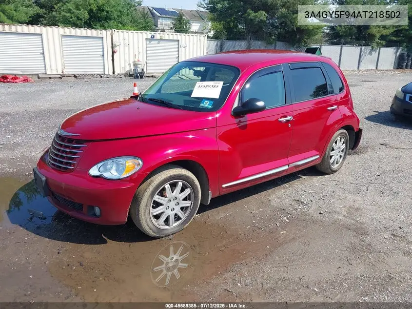 2010 Chrysler Pt Cruiser Classic VIN: 3A4GY5F94AT218502 Lot: 45589385