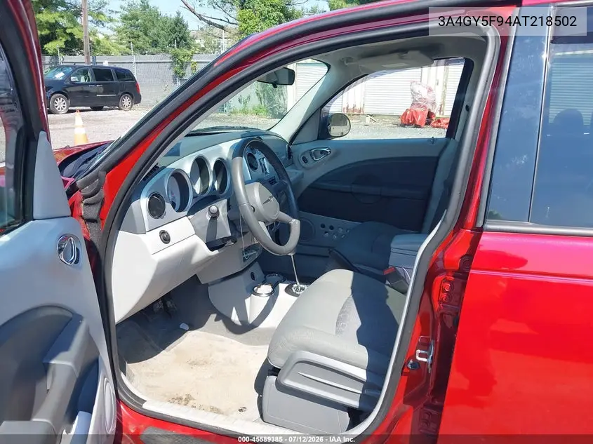 2010 Chrysler Pt Cruiser Classic VIN: 3A4GY5F94AT218502 Lot: 45589385