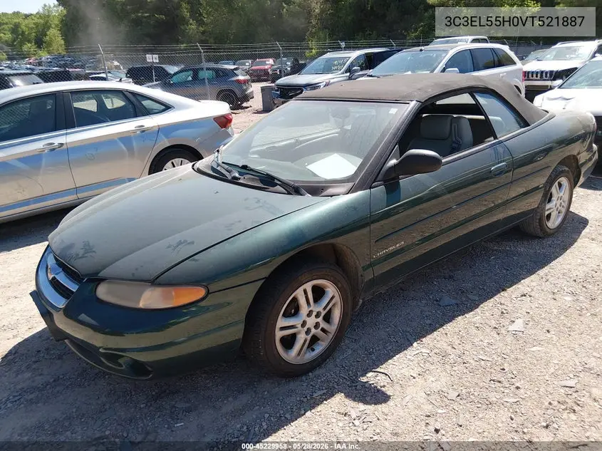 1997 Chrysler Sebring Jxi VIN: 3C3EL55H0VT521887 Lot: 45229958