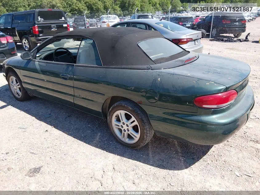 1997 Chrysler Sebring Jxi VIN: 3C3EL55H0VT521887 Lot: 45229958