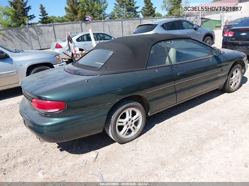 1997 Chrysler Sebring Jxi VIN: 3C3EL55H0VT521887 Lot: 45229958