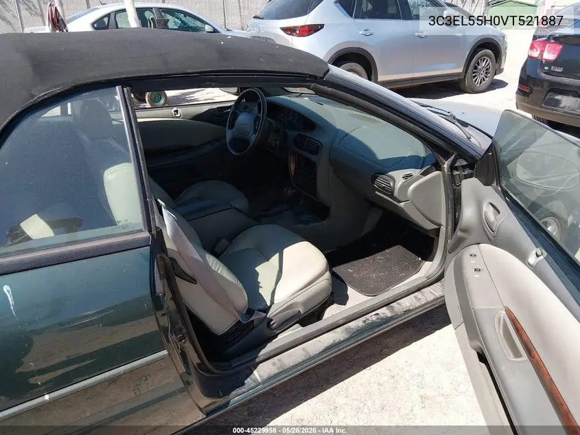 1997 Chrysler Sebring Jxi VIN: 3C3EL55H0VT521887 Lot: 45229958