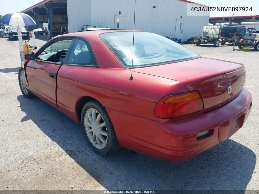 1997 Chrysler Sebring Lxi VIN: 4C3AU52N0VE097924 Lot: 45549565