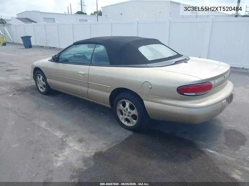 1999 Chrysler Sebring Jxi VIN: 3C3EL55H2XT520484 Lot: 45457650