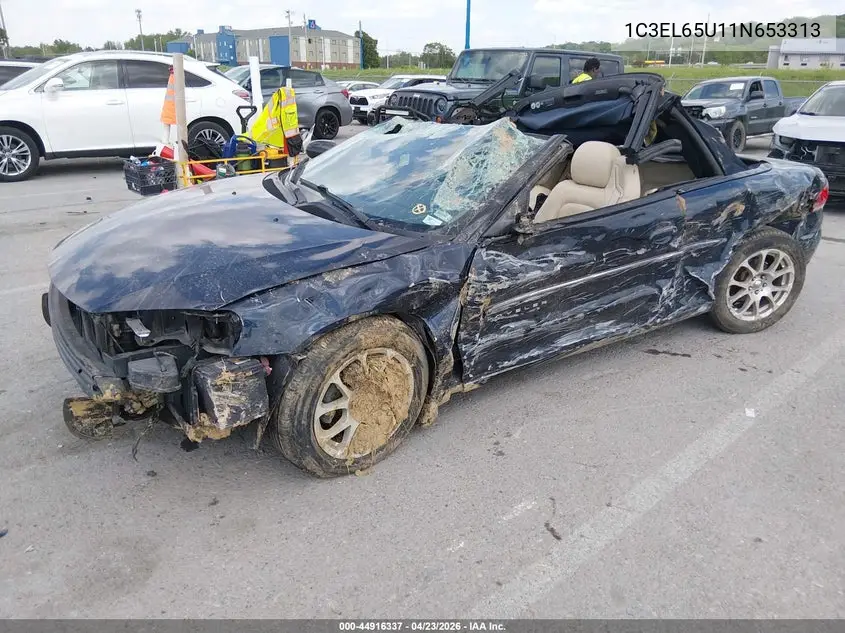 2001 Chrysler Sebring Limited VIN: 1C3EL65U11N653313 Lot: 44916337