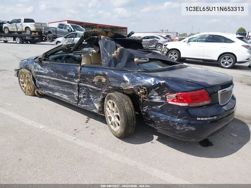 2001 Chrysler Sebring Limited VIN: 1C3EL65U11N653313 Lot: 44916337