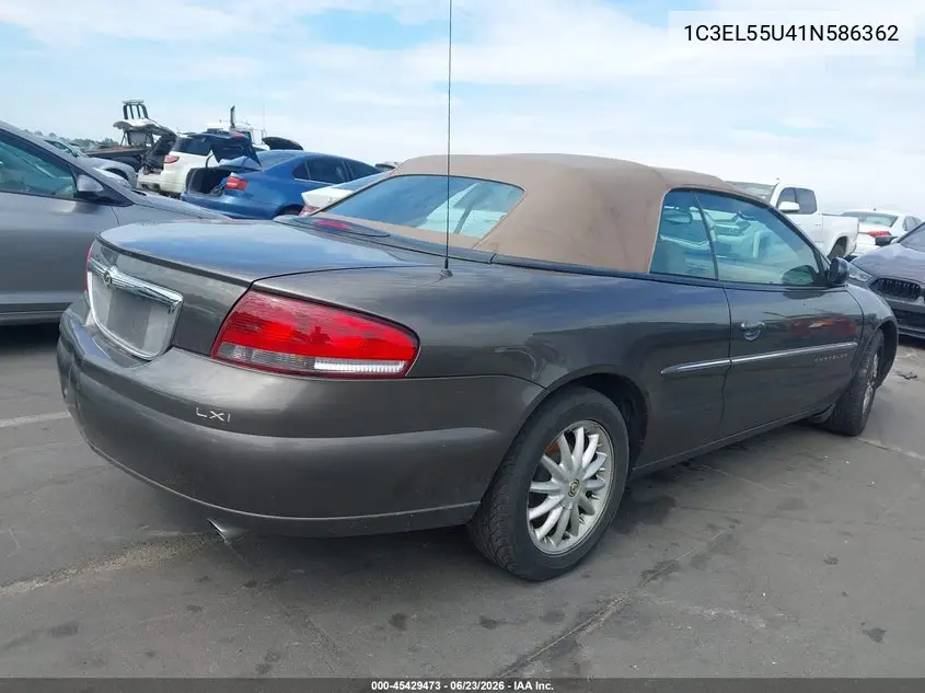 2001 Chrysler Sebring Lxi VIN: 1C3EL55U41N586362 Lot: 45429473