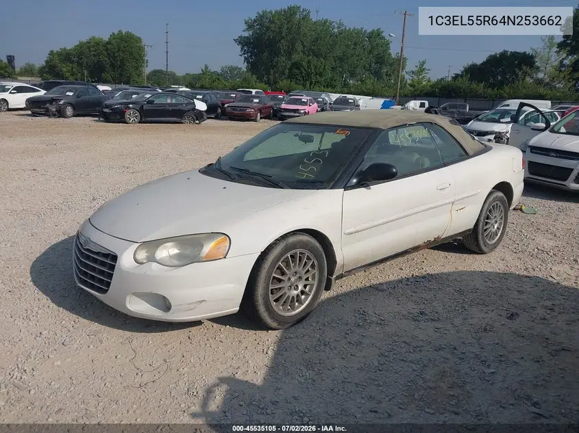 2004 Chrysler Sebring Lxi VIN: 1C3EL55R64N253662 Lot: 45535105