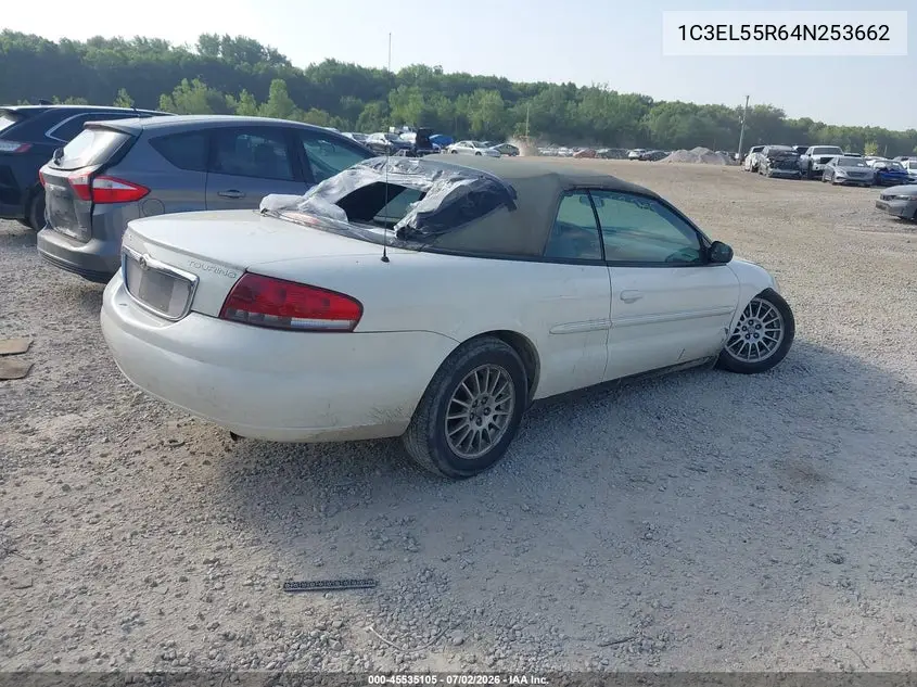 2004 Chrysler Sebring Lxi VIN: 1C3EL55R64N253662 Lot: 45535105