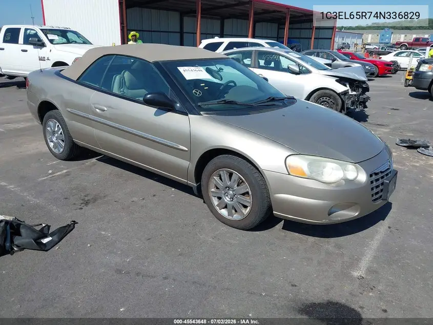 2004 Chrysler Sebring Limited VIN: 1C3EL65R74N336829 Lot: 45543648