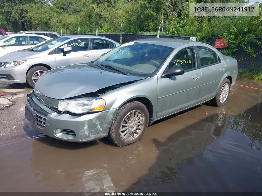 2004 Chrysler Sebring Lxi VIN: 1C3EL56R04N241912 Lot: 45579576