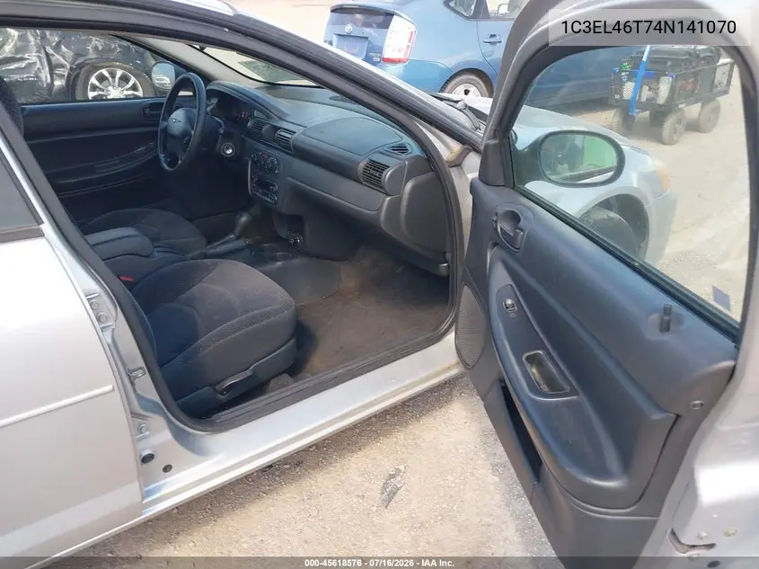2004 Chrysler Sebring Lx VIN: 1C3EL46T74N141070 Lot: 45618576