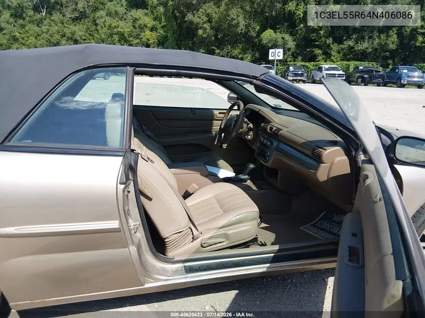 2004 Chrysler Sebring Lxi VIN: 1C3EL55R64N406086 Lot: 45620423