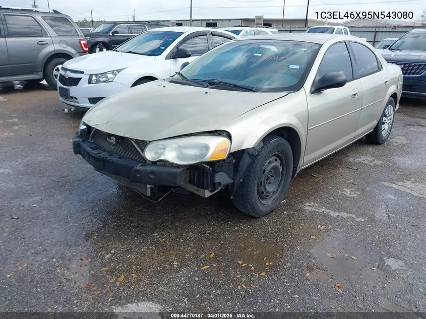 2005 Chrysler Sebring VIN: 1C3EL46X95N543080 Lot: 44770187