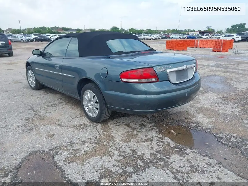 2005 Chrysler Sebring Limited VIN: 1C3EL65R95N535060 Lot: 44917773