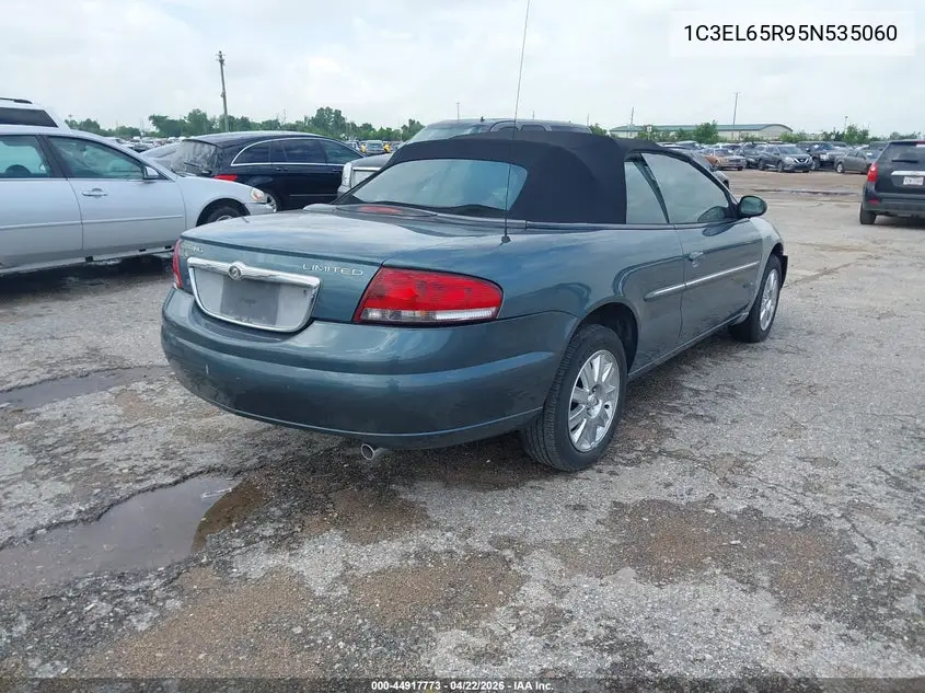 2005 Chrysler Sebring Limited VIN: 1C3EL65R95N535060 Lot: 44917773