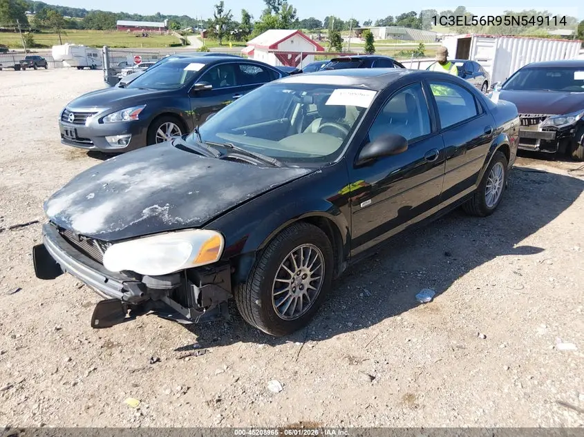 2005 Chrysler Sebring Touring VIN: 1C3EL56R95N549114 Lot: 45208965