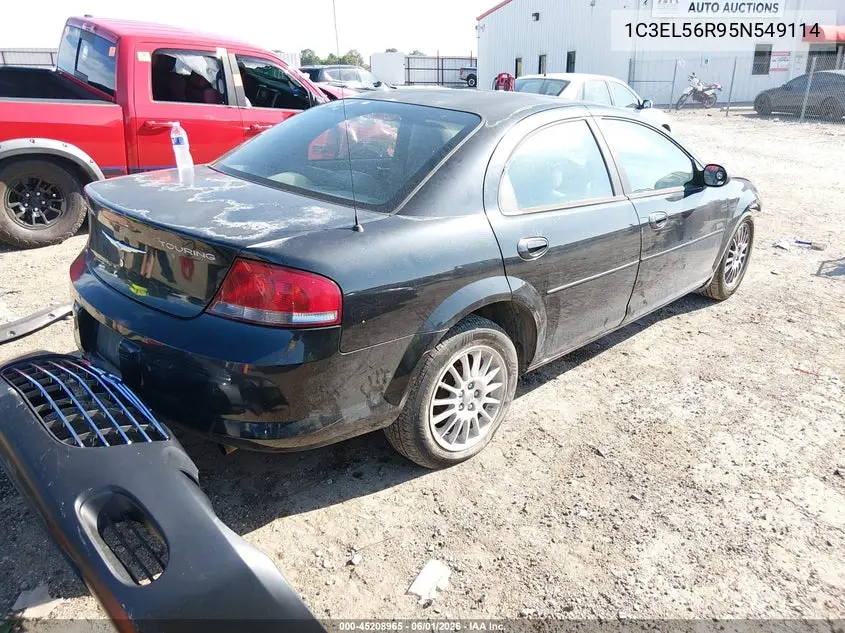 2005 Chrysler Sebring Touring VIN: 1C3EL56R95N549114 Lot: 45208965
