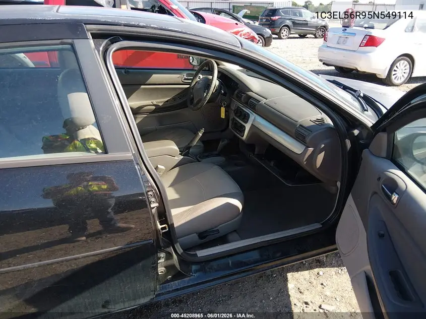 2005 Chrysler Sebring Touring VIN: 1C3EL56R95N549114 Lot: 45208965