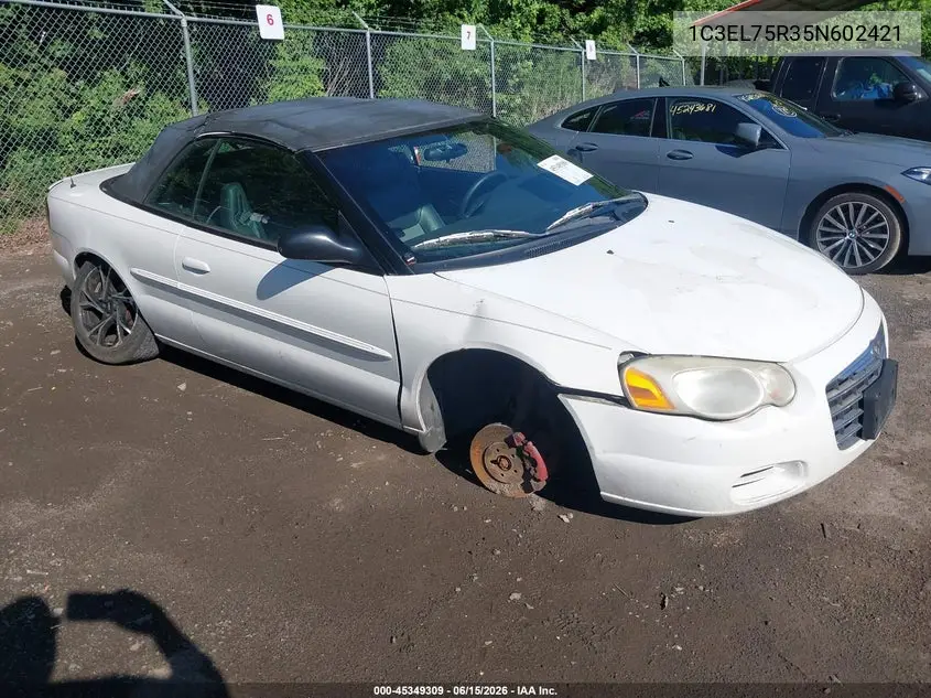 2005 Chrysler Sebring Gtc VIN: 1C3EL75R35N602421 Lot: 45349309