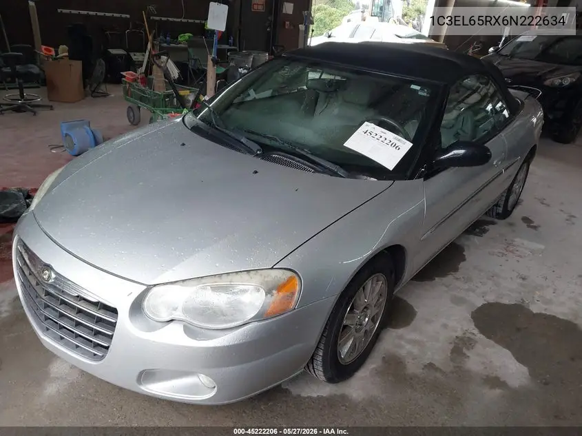 2006 Chrysler Sebring Limited VIN: 1C3EL65RX6N222634 Lot: 45222206