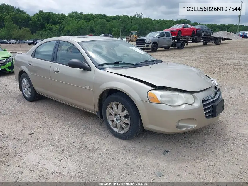 2006 Chrysler Sebring Touring VIN: 1C3EL56R26N197544 Lot: 45313314