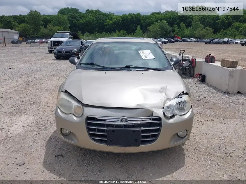 2006 Chrysler Sebring Touring VIN: 1C3EL56R26N197544 Lot: 45313314