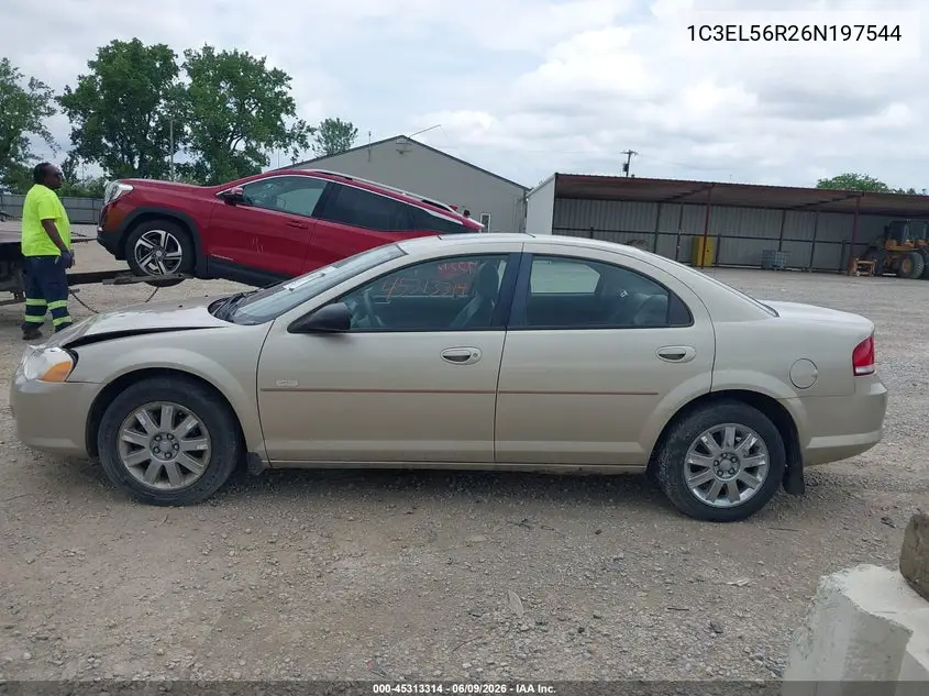 2006 Chrysler Sebring Touring VIN: 1C3EL56R26N197544 Lot: 45313314