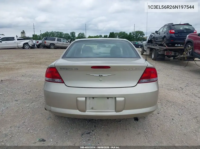 2006 Chrysler Sebring Touring VIN: 1C3EL56R26N197544 Lot: 45313314