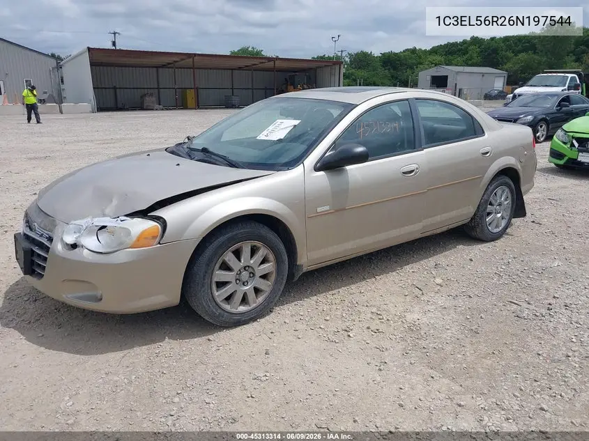2006 Chrysler Sebring Touring VIN: 1C3EL56R26N197544 Lot: 45313314
