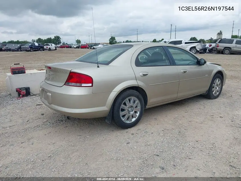 2006 Chrysler Sebring Touring VIN: 1C3EL56R26N197544 Lot: 45313314