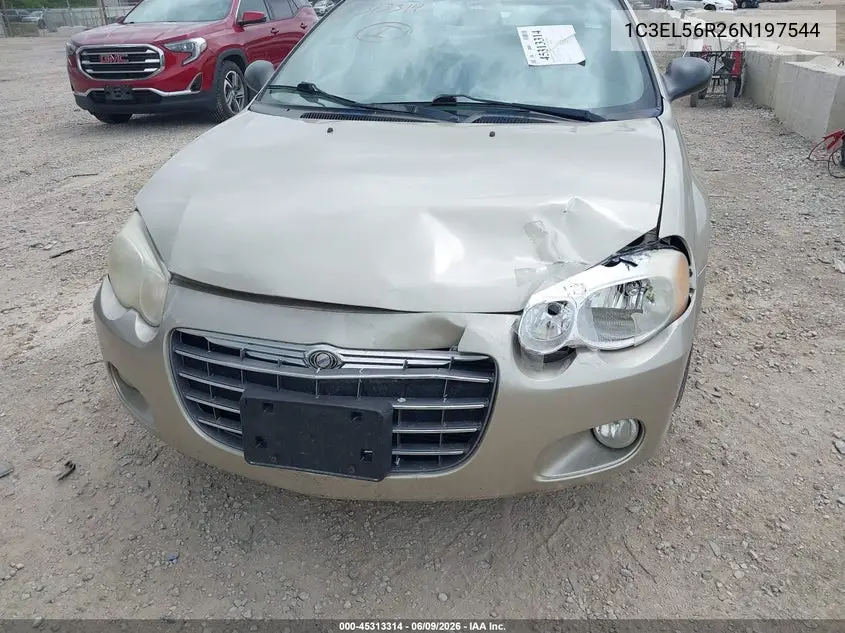 2006 Chrysler Sebring Touring VIN: 1C3EL56R26N197544 Lot: 45313314