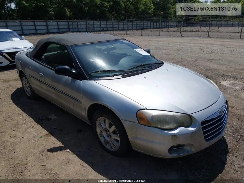 2006 Chrysler Sebring Gtc VIN: 1C3EL75RX6N131076 Lot: 45350224