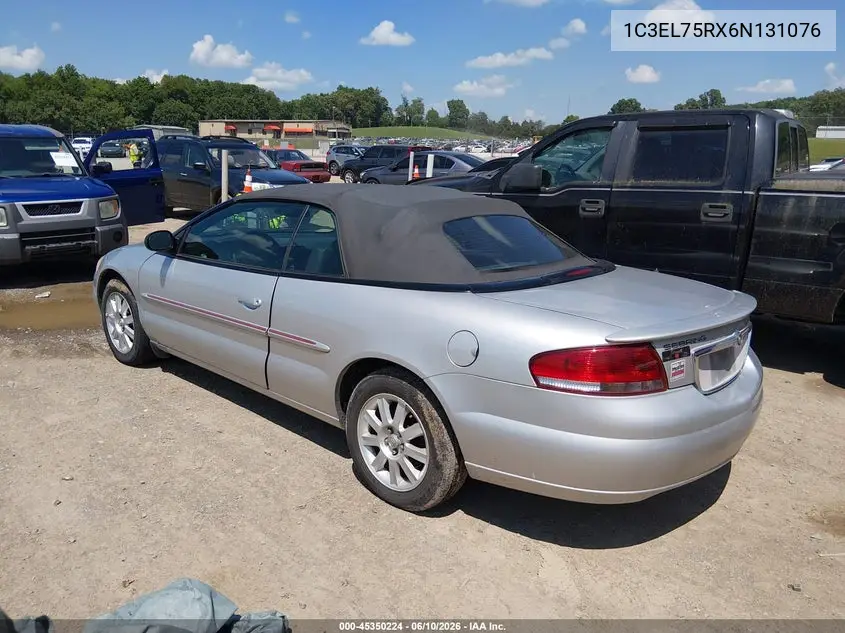2006 Chrysler Sebring Gtc VIN: 1C3EL75RX6N131076 Lot: 45350224
