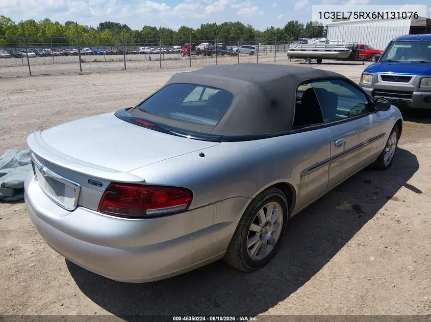 2006 Chrysler Sebring Gtc VIN: 1C3EL75RX6N131076 Lot: 45350224