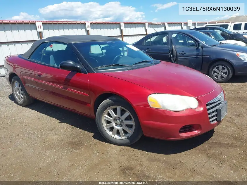 2006 Chrysler Sebring Gtc VIN: 1C3EL75RX6N130039 Lot: 45382890